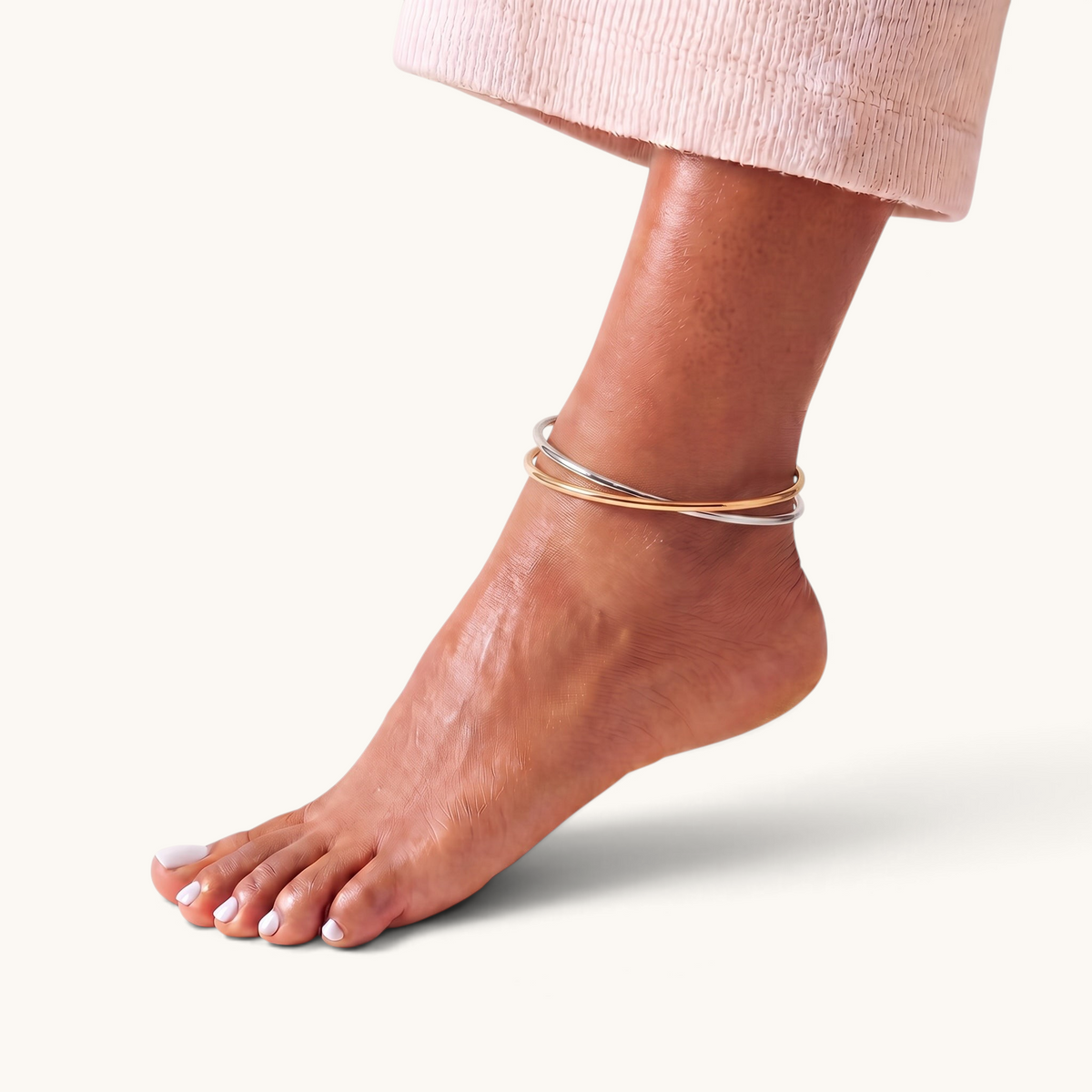 Halo Anklet Stack Mix